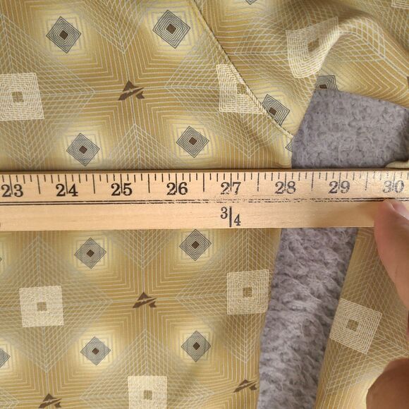 Vintage Avirex Shirt Mens XXL Gold Geometric Pattern Short Sleeve Button Down - Picture 13 of 16